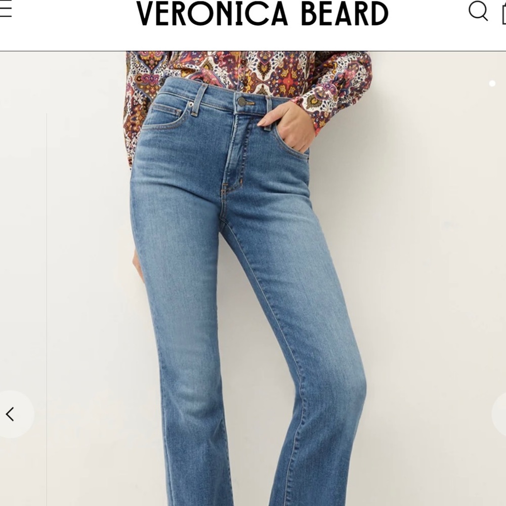 Veronica Beard LEENA BOOTCUT JEAN | RAW HEM- size 26- NEW!